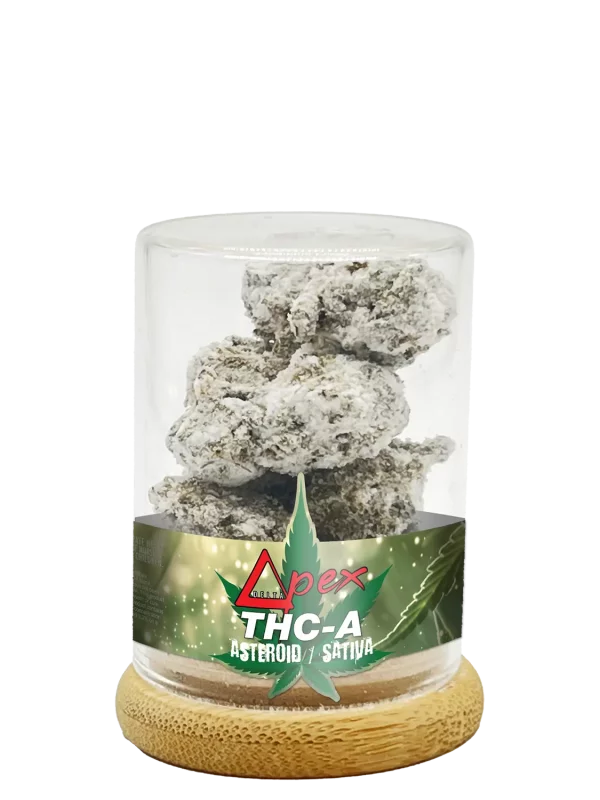 Deltapex Asteroid sativa cannabis flowers 3.5g jar