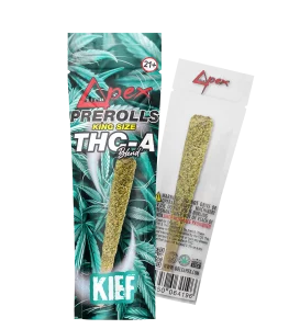 Deltapex king size prerolls THC-A blend kief unit