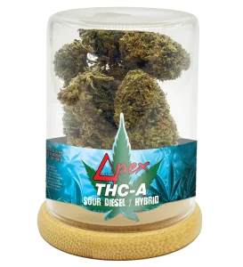 Deltapex Sour diesel sativa cannabis flowers 7g jar