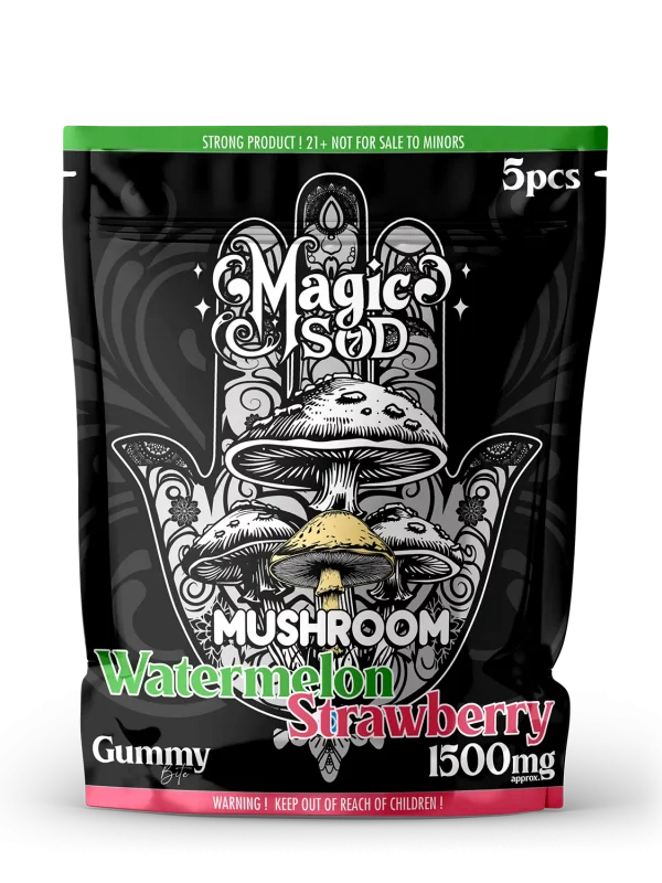 Mushroom Watermelon Strawberry Gummies 1500mg