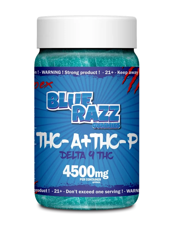 Blue Razz Gummies THC-A + THC-P + Delta 9 THC 4500mg